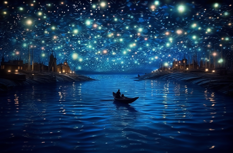 蓝色唯美闪亮发光商务科技背景,插画/手绘图,插画/手绘图库,插画/手绘图下载,插画/手绘